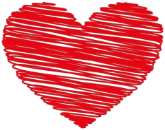 Coeur griffonne