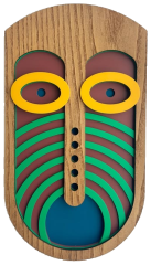 Masque bois vert